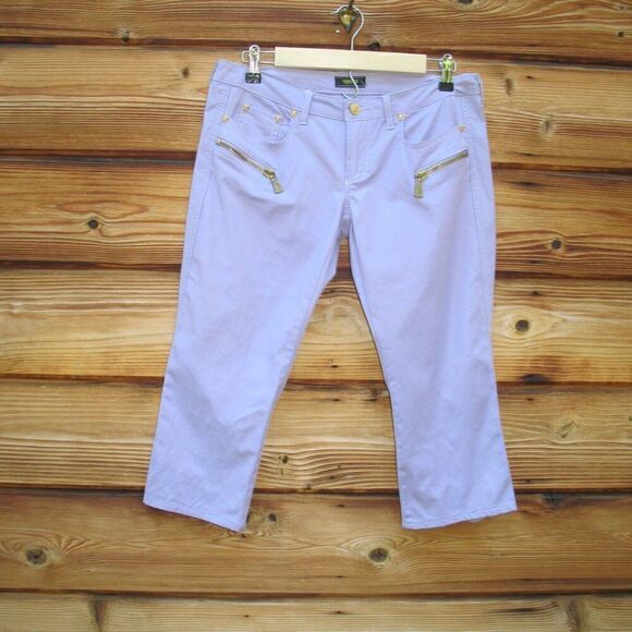 NWT  Y2K Versace Jeans Couture Low Rise Cropped Jeans - Picture 1 of 13